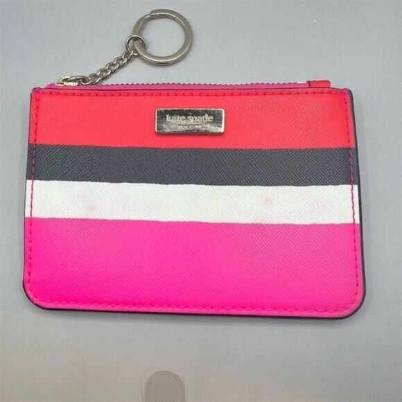 Kate Spade New York Laurel Way Bonita Stripe Bitsy WLRU4892, Card Case Wallet - Picture 1 of 8
